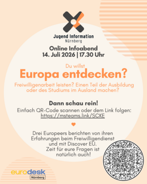 Flyer mit dem optisch gestalteten Text, der auch über dem Bild steht